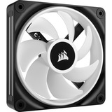 Corsair iCUE LINK QX120 RGB 120-mm-PWM-Lüfter, Gehäuselüfter schwarz, Erweiterungskit, 120 mm