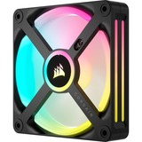 Corsair iCUE LINK QX120 RGB 120-mm-PWM-Lüfter, Gehäuselüfter schwarz, Erweiterungskit, 120 mm