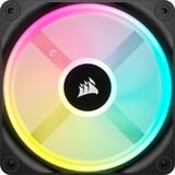 Corsair iCUE LINK QX120 RGB 120-mm-PWM-Lüfter, Gehäuselüfter schwarz, Erweiterungskit, 120 mm