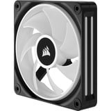 Corsair iCUE LINK QX120 RGB 120-mm-PWM-Lüfter, Gehäuselüfter schwarz, Erweiterungskit, 120 mm
