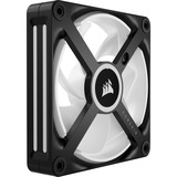 Corsair iCUE LINK QX120 RGB 120-mm-PWM-Lüfter, Gehäuselüfter schwarz, Erweiterungskit, 120 mm