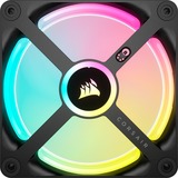 Corsair iCUE LINK QX120 RGB 120-mm-PWM-Lüfter, Gehäuselüfter schwarz, Erweiterungskit, 120 mm