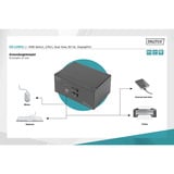 Digitus KVM-Switch DisplayPort 2x 1  schwarz, Dual Display
