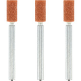 Dremel Korund-Schleifspitze Ø 4,8 mm (8153), Schleifstift 3 Stück, Schaft Ø 3,2mm