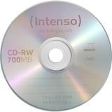 Intenso CD-RW 700 MB, CD-Rohlinge 12fach, 10 Stück