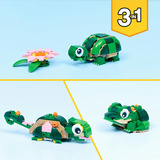 LEGO 31377 Creator 3-in-1 Schildkröte mit Seerose, Konstruktionsspielzeug 