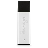 MediaRange High performance 128 GB, USB-Stick silber/schwarz, USB-A 3.2 Gen 1