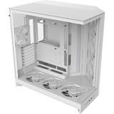 NZXT H9 Flow RGB+ , Tower-Gehäuse weiß (matt), Temperd Glass x 2