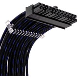 Phanteks Verlängerungskabel-Set S-Muster Black/Blue, 4-teilig schwarz/blau, 50cm