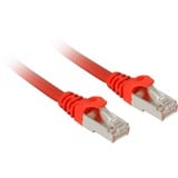 Sharkoon Patchkabel SFTP, RJ-45, mit Cat.7a Rohkabel rot, 1 Meter