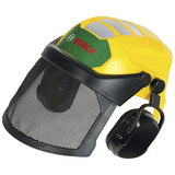 Theo Klein Bosch - Waldarbeiter Helm mit Visier, Gartenspielgerät 