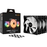 be quiet! Light Wings LX 120mm PWM Triple Pack, Gehäuselüfter schwarz, 3er Pack, 120 mm