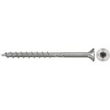 fischer Spanplattenschraube PowerFast II 6,0x60 Senkkopf TX 100 Stück, mit Teilgewinde, Edelstahl A2