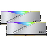 ADATA CUDIMM 48 GB DDR5-9200 (2x 24 GB) Dual-Kit, Arbeitsspeicher silber, AX5CU9200C4224G-DCLACRSG, XPG Lancer Neon RGB