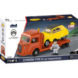 COBI Citroen Type H Car Transporter & 2CV Type AZ, Konstruktionsspielzeug Maßstab 1:35