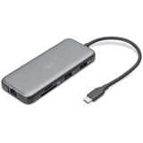 Digitus 7-Port USB-C Docking Station, Dockingstation grau/schwarz