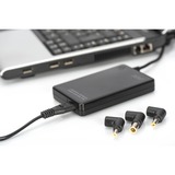 Digitus Universal Notebook Netzteil, 90 Watt, Super Slim schwarz, inkl. 11 Lade-Adapter