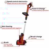 EINHELL Akku-Oberflächenbürste PICOBELLA, 18Volt, Kehrmaschine rot/schwarz, ohne Akku und Ladegerät