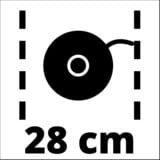 EINHELL Akku-Rasentrimmer GE-CT 18/28 Li - Solo, 18Volt rot/schwarz, ohne Akku und Ladegerät
