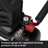 EINHELL Kompressor TC-AC 190/24/8 I OF schwarz, 1.100 Watt