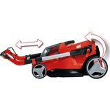 EINHELL Power X-Change Akku-Rasenmäher RASARRO 36/42, 36Volt (2x18V) rot/schwarz, 2x Li-Ionen Akku 4,0Ah