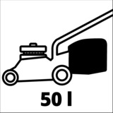 EINHELL Power X-Change Akku-Rasenmäher RASARRO 36/42, 36Volt (2x18V) rot/schwarz, 2x Li-Ionen Akku 4,0Ah
