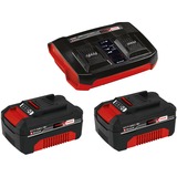 EINHELL Power X-Change Akku-Rasenmäher RASARRO 36/42, 36Volt (2x18V) rot/schwarz, 2x Li-Ionen Akku 4,0Ah