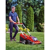 EINHELL Power X-Change Akku-Rasenmäher RASARRO 36/42, 36Volt (2x18V) rot/schwarz, 2x Li-Ionen Akku 4,0Ah