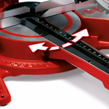 EINHELL Zug-Kapp-und Gehrungssäge TC-SM 2534/1 Dual rot/schwarz, 2.100 Watt