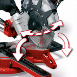 EINHELL Zug-Kapp-und Gehrungssäge TC-SM 2534/1 Dual rot/schwarz, 2.100 Watt