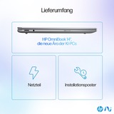 HP OmniBook Ultra 14-fd0097ng, Notebook silber, AMD Ryzen AI 9 HX 375, AMD Radeon 890M, 32 GB LPDDR5X, 1 TB (1 TB SSD), Windows 11 Home