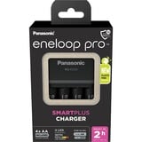 Panasonic Ladegerät eneloop SmartPlus Charger BQ-CC55 weiß, inkl. 4x Mignon AA 1,2V