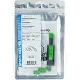 SMARTKEEPER ESSENTIAL DisplayPort Lock (DL04) + Lock Key Mini (U04), Einsteckschloss Farbcode Grün, 4 Stück + 1 Schlüssel