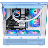 Thermaltake CT140 Reverse ARGB Sync PC Cooling Fan Hydrangea Blue, Gehäuselüfter hellblau, 2er Pack, Reverse, 140 mm