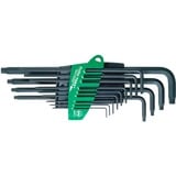 Wiha Stiftschlüssel-Set im ProStar Halter, Sechsrund, Schraubendreher schwarz, 13-teilig