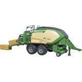 bruder 02033 Krone Big Pack 1290HDP VC, Modellfahrzeug grün, mit 2 Quaderballen