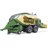 bruder 02033 Krone Big Pack 1290HDP VC, Modellfahrzeug grün, mit 2 Quaderballen