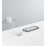 goobay USB-C Dual-Schnellladegerät Nano, PD, GaN, 35 Watt weiß, 2x USB-C, Power Delivery 3.0