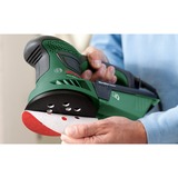 Bosch Heimwerken & Garten Multischleifer PSM 200 AES + 29-teiliges Zubehör-Set grün, 200 Watt, SystemBox