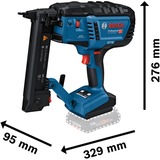 Bosch Professional Akku-Holztacker GTH 18V-38 M Professional solo, 18Volt, Elektrotacker blau/schwarz, ohne Akku und Ladegerät