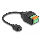 DeLOCK USB 2.0 Adapter, Mini-USB Buchse > 5 Pin Terminalblock schwarz, 15cm