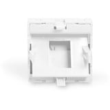 Digitus Frontplatte 1-Port, 45x45mm, abgewinkelt, Abdeckung weiß, für Rahmen DN-93802-5-SH und Keystone-Module