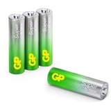 GP Batteries GP Super Alkaline Batterie AA Mignon, LR06, 1,5Volt 4 Stück, mit neuer G-Tech Technologie