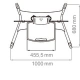 HAGOR Twin HD Stand, Standsystem schwarz, Mobil