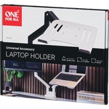 ONE FOR ALL Universal-Laptophalterung DM 0010 silber, für alle One For All Monitorarme und 10" - 17" Notebooks
