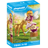 PLAYMOBIL 71844 Magic Unicorns: Goldenes Einhornfohlen mit Fee, Konstruktionsspielzeug 