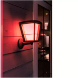 Philips HUE White & Color Ambiance Econic Outdoor stehende Wandleuchte, LED-Leuchte schwarz