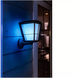 Philips HUE White & Color Ambiance Econic Outdoor stehende Wandleuchte, LED-Leuchte schwarz