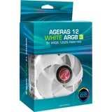 RAIJINTEK AGERAS 12 WHITE ARGB-3, Gehäuselüfter weiß