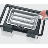 Severin eBBQ Elektrogrill SENOA DigitalBOOST schwarz/edelstahl, 3.000 Watt, mit BoostZone